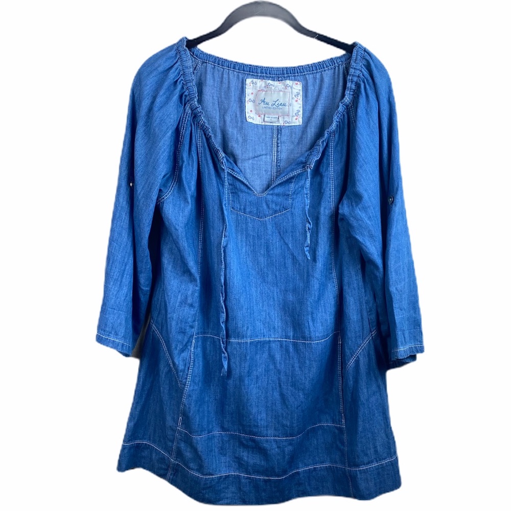 Au Lieu Denim Top